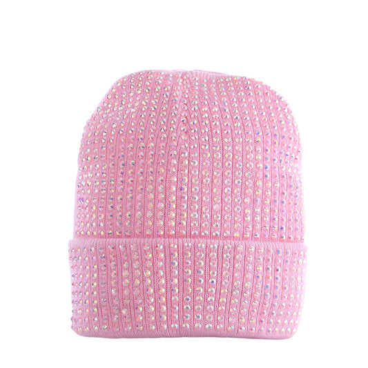 Scarlet Beanie in Light Pink