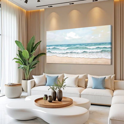 Serene Ocean Wave Coastal Wall Art