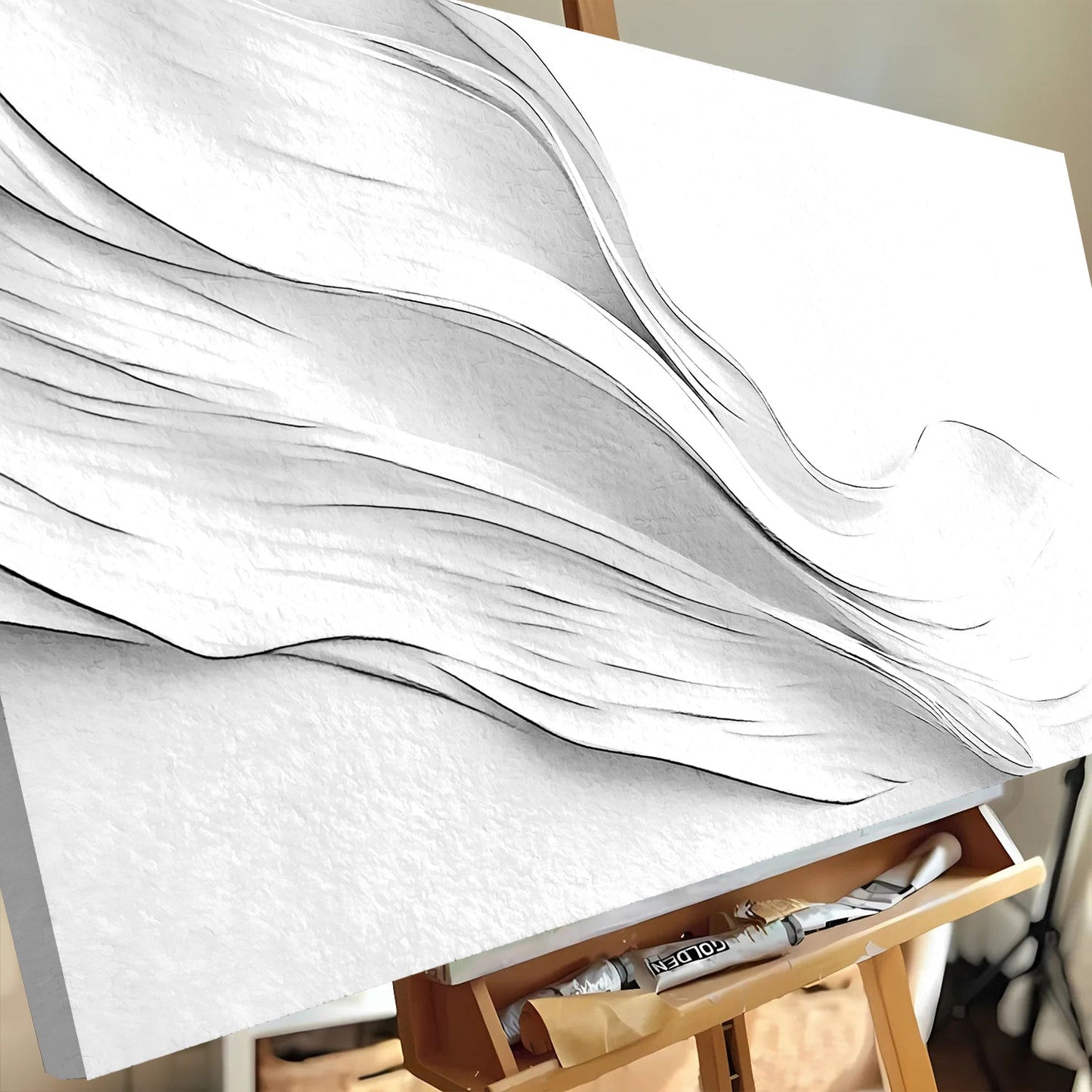 White Minimalist Wall Art