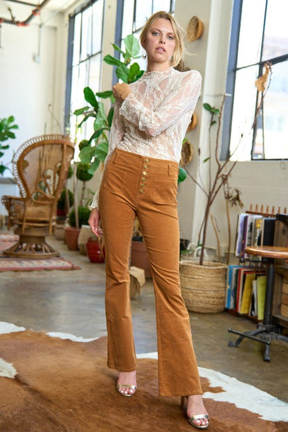 Jade By Jane Corduroy Flare Pants