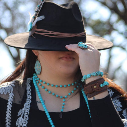 Chunky Turquoise Bracelet 801e