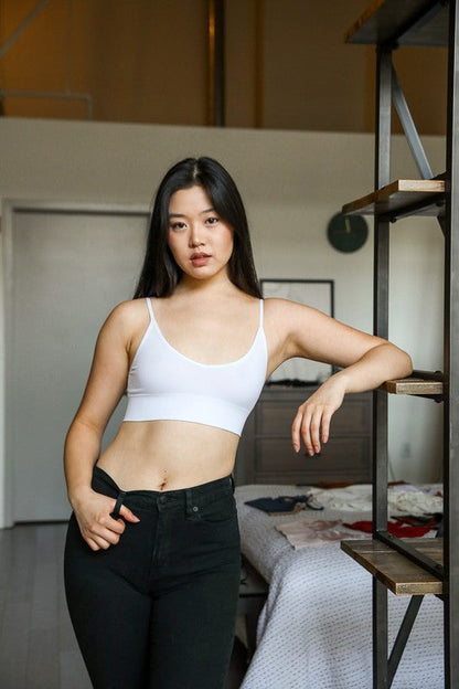 Leto Accessories Low Back Seamless Bralette