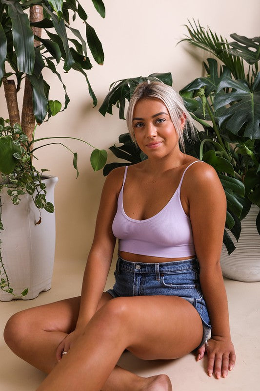 Leto Accessories Low Back Seamless Bralette