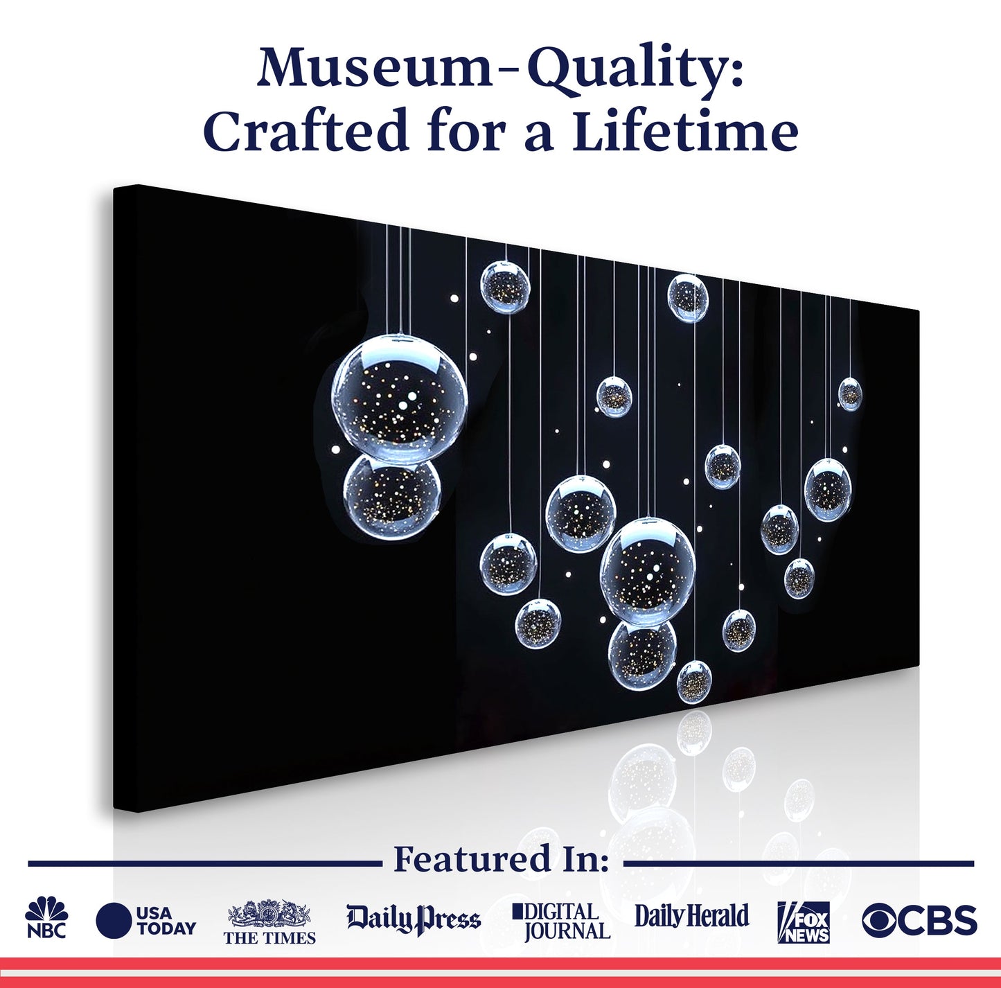 Modern Abstract Bubbles Wall Art