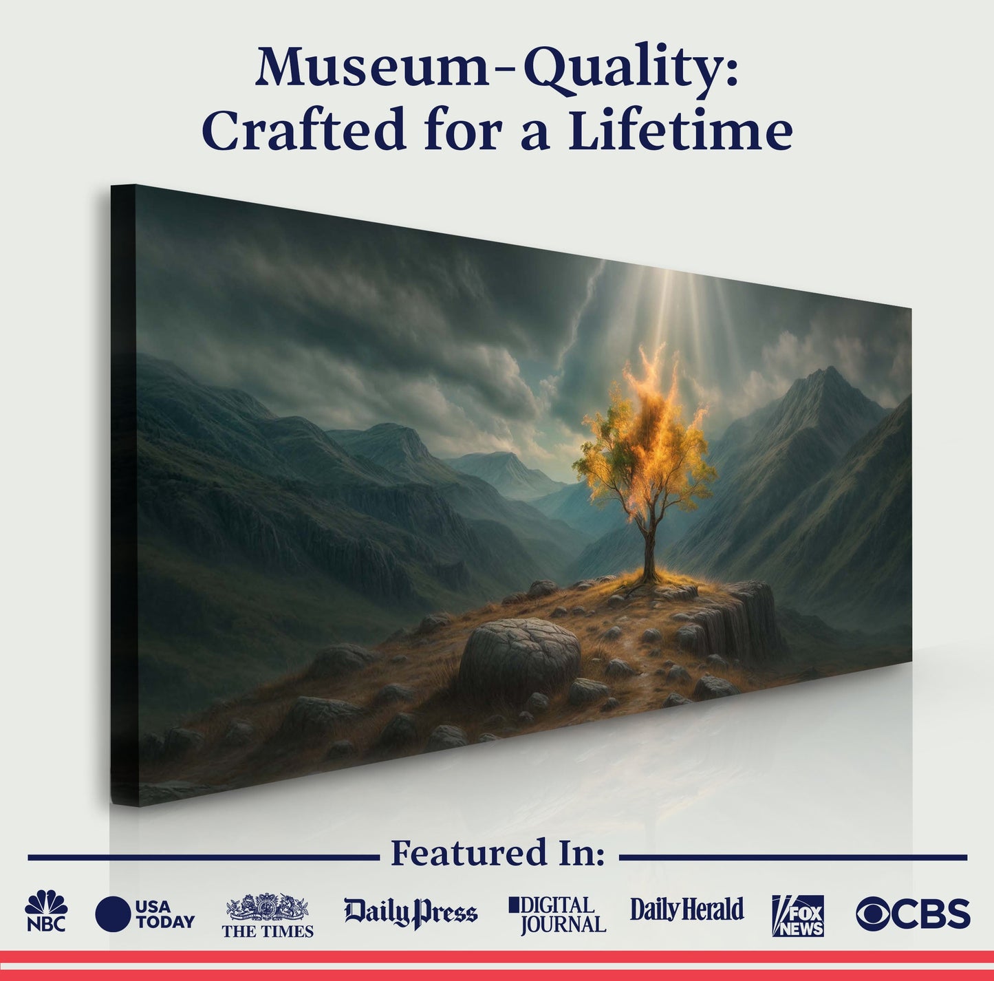 Burning Bush - Faith Wall Art VII