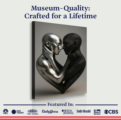 Eternal Love Figure Abstract Wall Art VIII