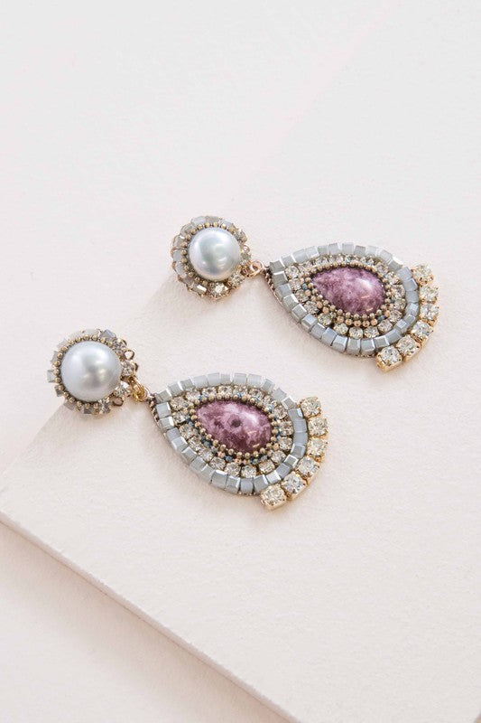 Wine Drop Earring