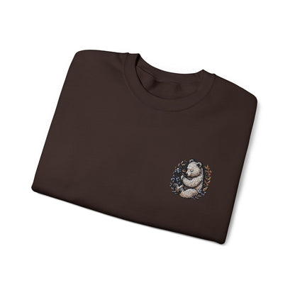 Custom Embroidered Sweatshirt Cozy Panda Crewneck Personalized Sweatshirt
