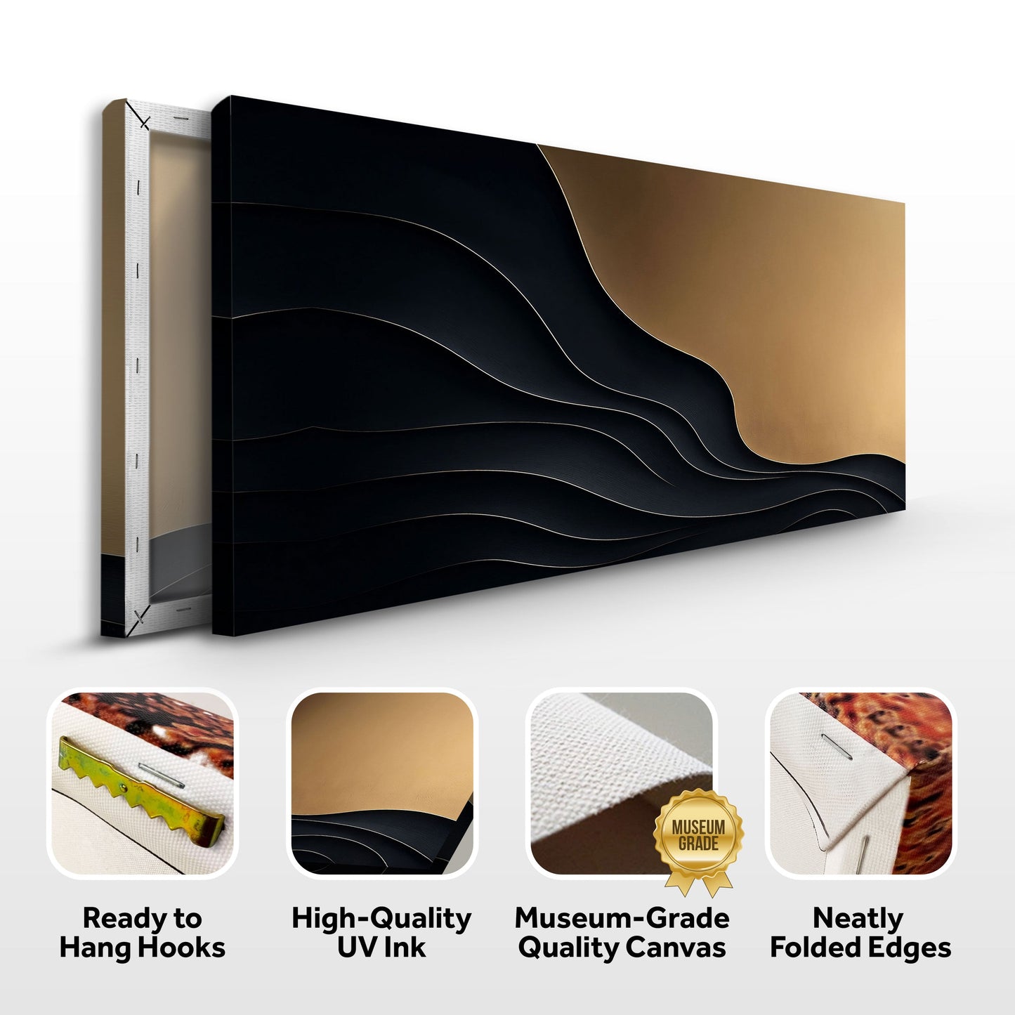 Black And Gold Minimalist Abstract X