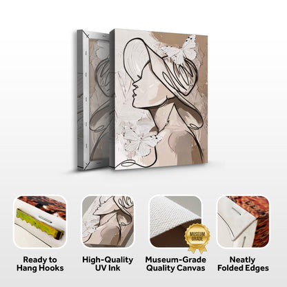Minimalist Woman Line Wall Art II