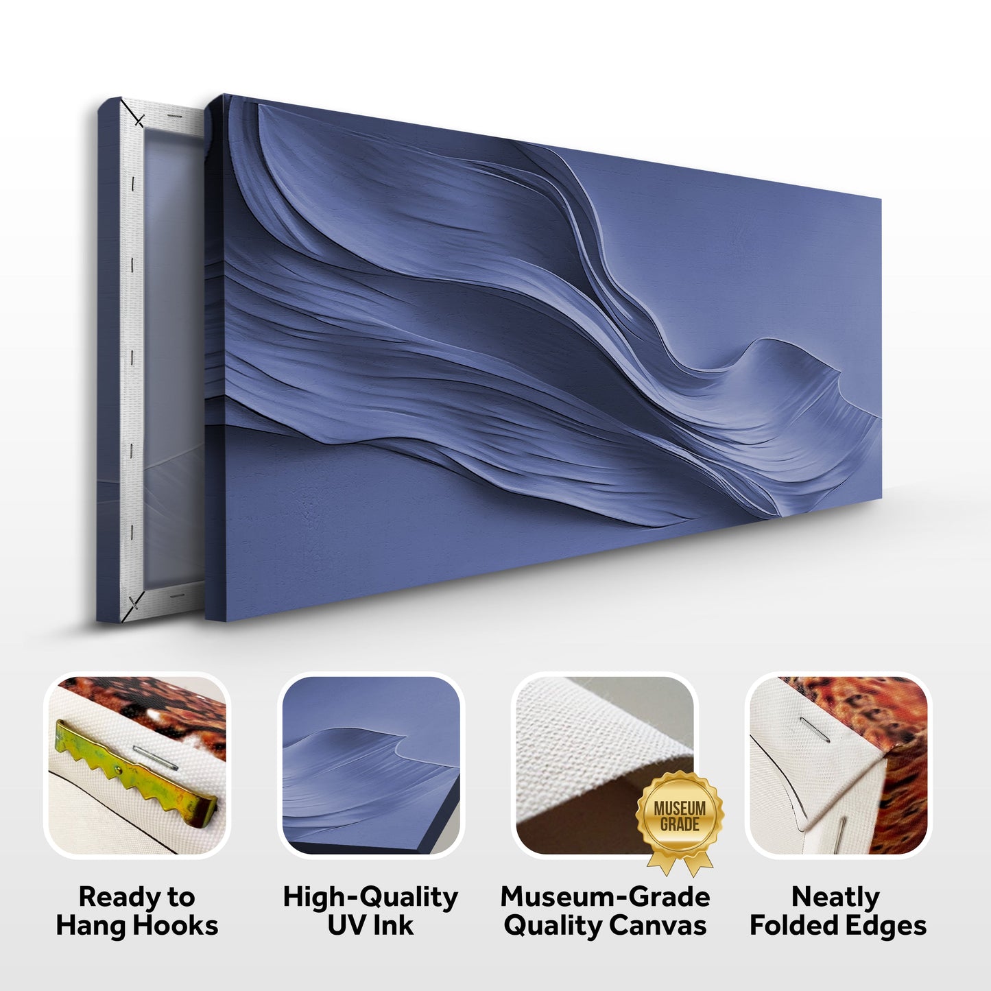 Midnight Navy Minimalist Wall Art