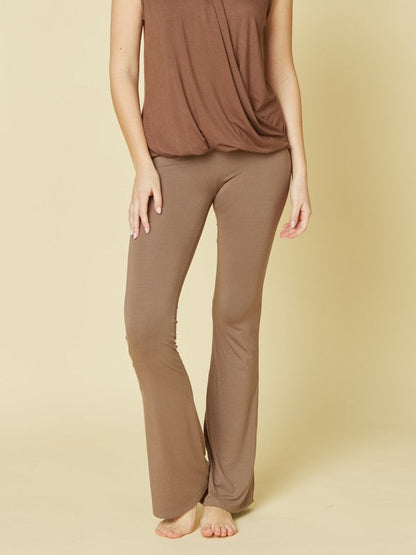 Fabina Bamboo Slim Bell Yoga Pants