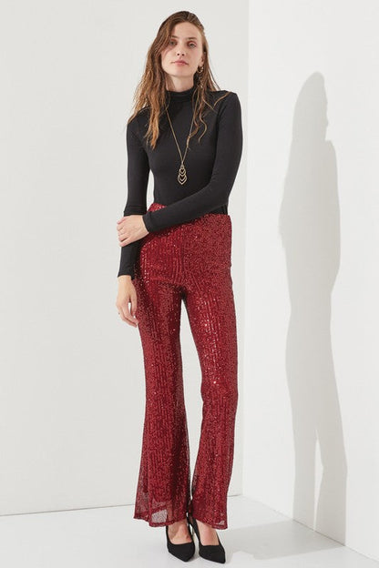 Jade By Jane High Waist Sequin Pants