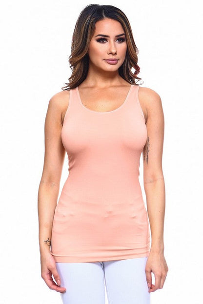 Yelete Womens Seamless Tank Top in Solid Colors