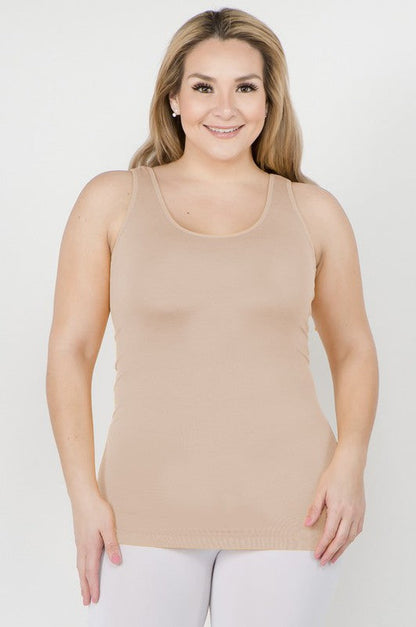 Yelete Womens Seamless Tank Top - PLUS SIZE