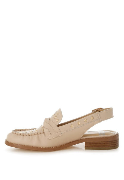 Remykin Braided Penny Strap Loafers