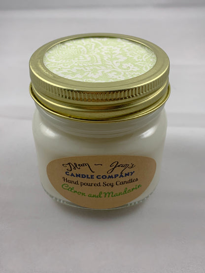 Citron and Mandarin Soy Candle – Bright & Citrus Scent | Mam Jam’s