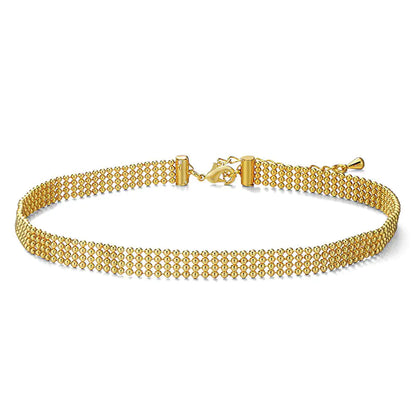 Gold-Plated Women's Neck Chain with Simple Design
