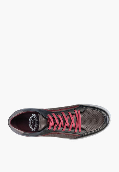Sepol Urban Men's Dress Sneaker Black Grey