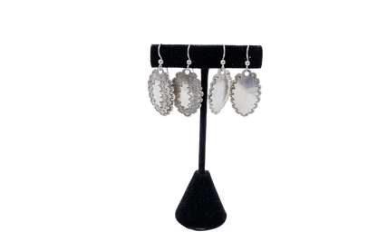 Big Bend Hand Hammered Silver Earrings - Roosevelt Dime