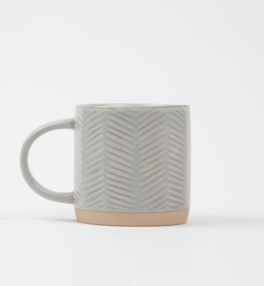 Cafe Au Lait Mug - Chevron