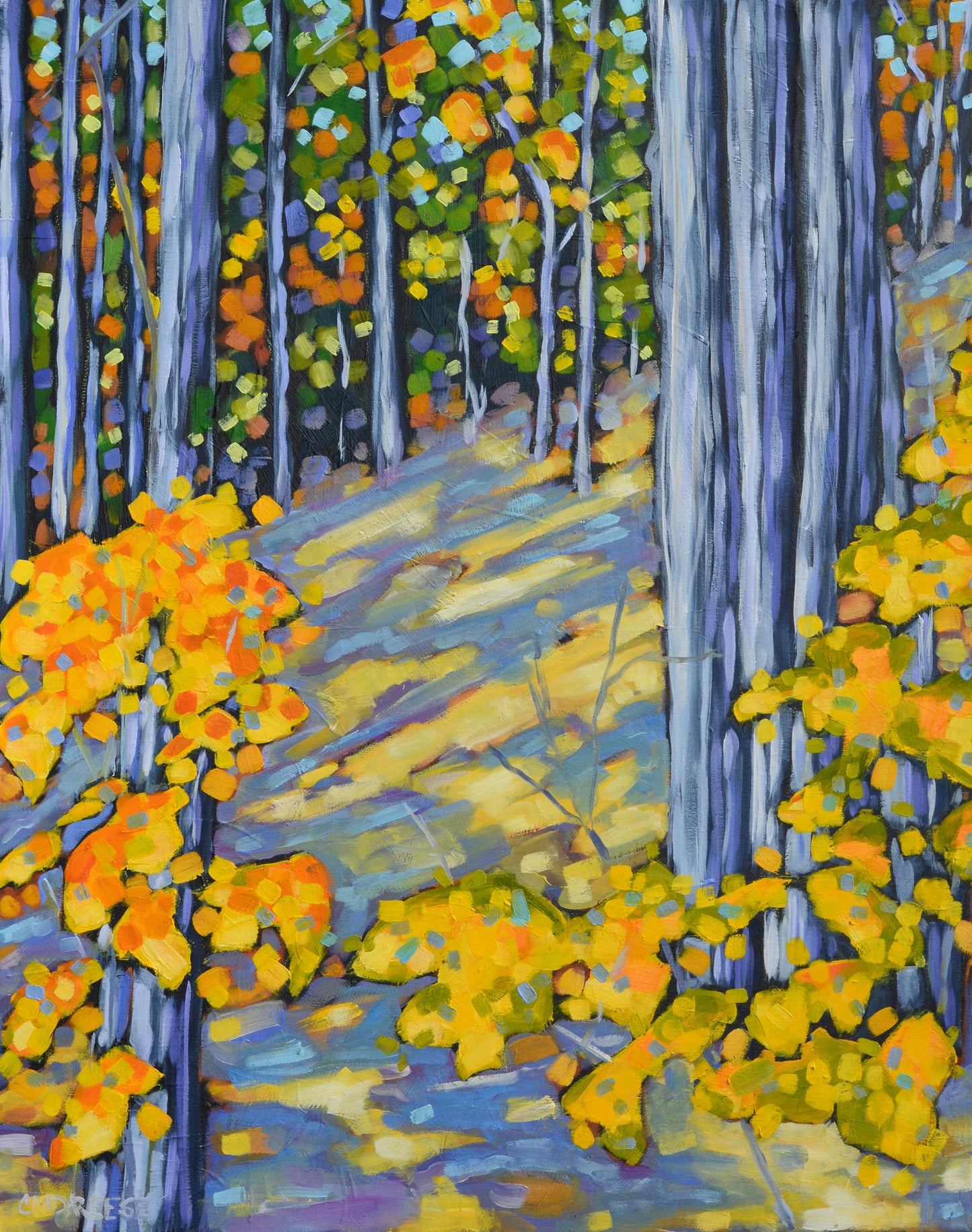 Artist Christi Dreese "Sweet Autumn Days", 24"x30", Oil on Canvas.