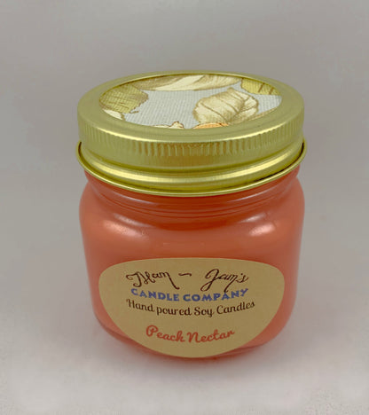 Peach Nectar Soy Candle – Sweet & Fruity Scent | Mam Jam’s