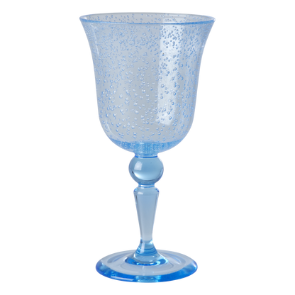 Acrylic Wine Glass - Mint - Bubble Design