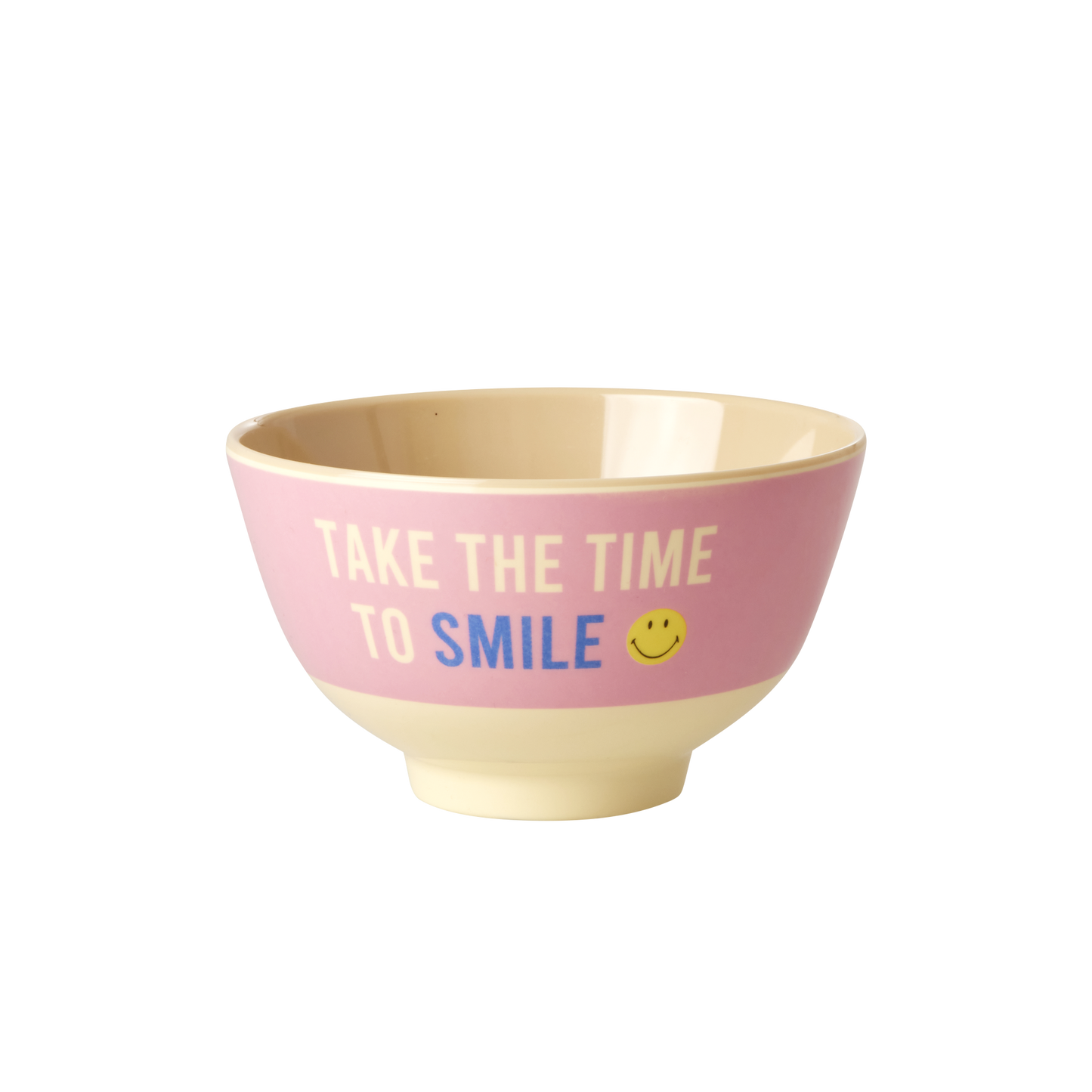 Small Melamine Bowl - Pink - Smiley®