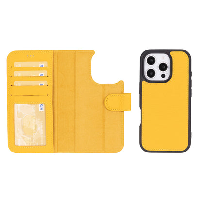 Magic iPhone 16 Pro Detachable Leather Wallet Case