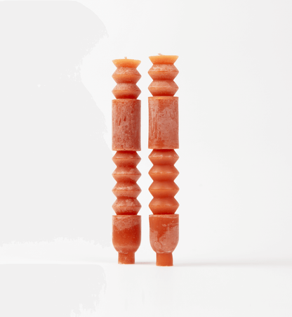 Unscented Totem Taper Candles in Box, Set of 2