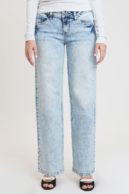 Women's Luxe Brittany Low Rise Wide Leg Jeans