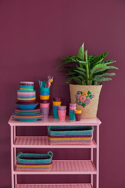 Melamine Lunch Plates in Assorted 'DANCE IT OUT' Colors - Set of 6 pcs.