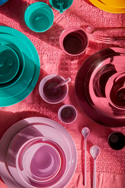 Melamine Lunch Plates in Assorted 'DANCE IT OUT' Colors - Set of 6 pcs.