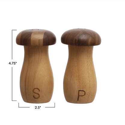 Mushroom Shaped Salt & Pepper Shakers