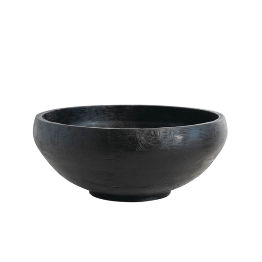 Combed Mango Wood Bowl,