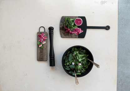 Combed Mango Wood Bowl,