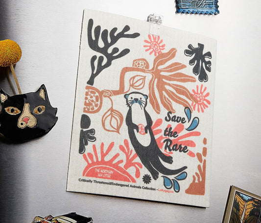 Northern Sea Otter Swedish Dishcloth Sets