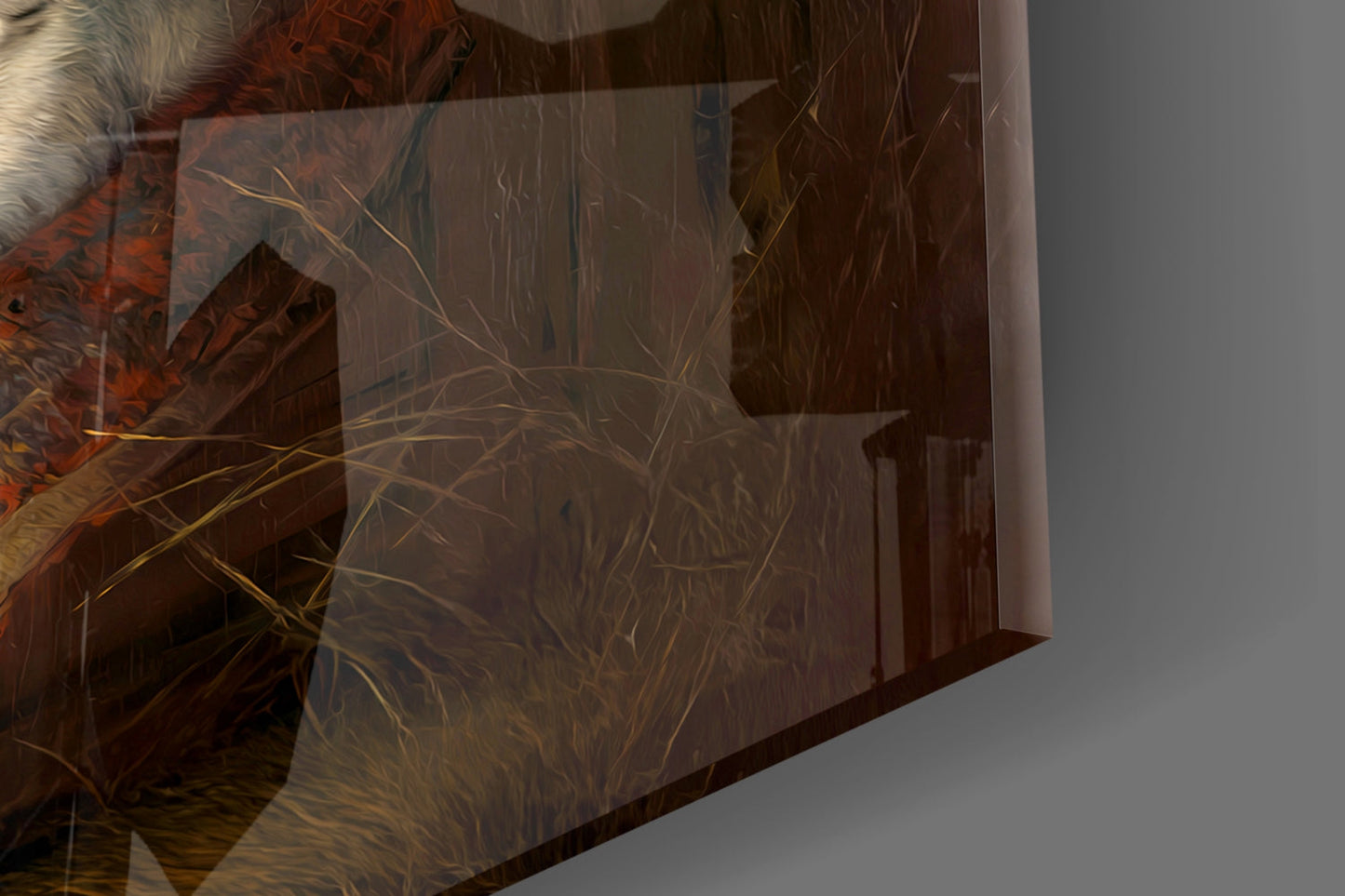 Family in the Window Glass Wall Art || Designer Collection