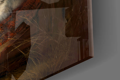 Family in the Window Glass Wall Art || Designer Collection