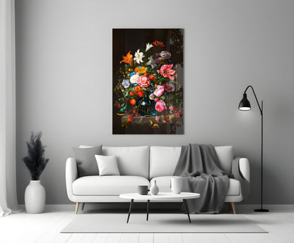 Classical Still Life Glass Wall Art || Designer Collection