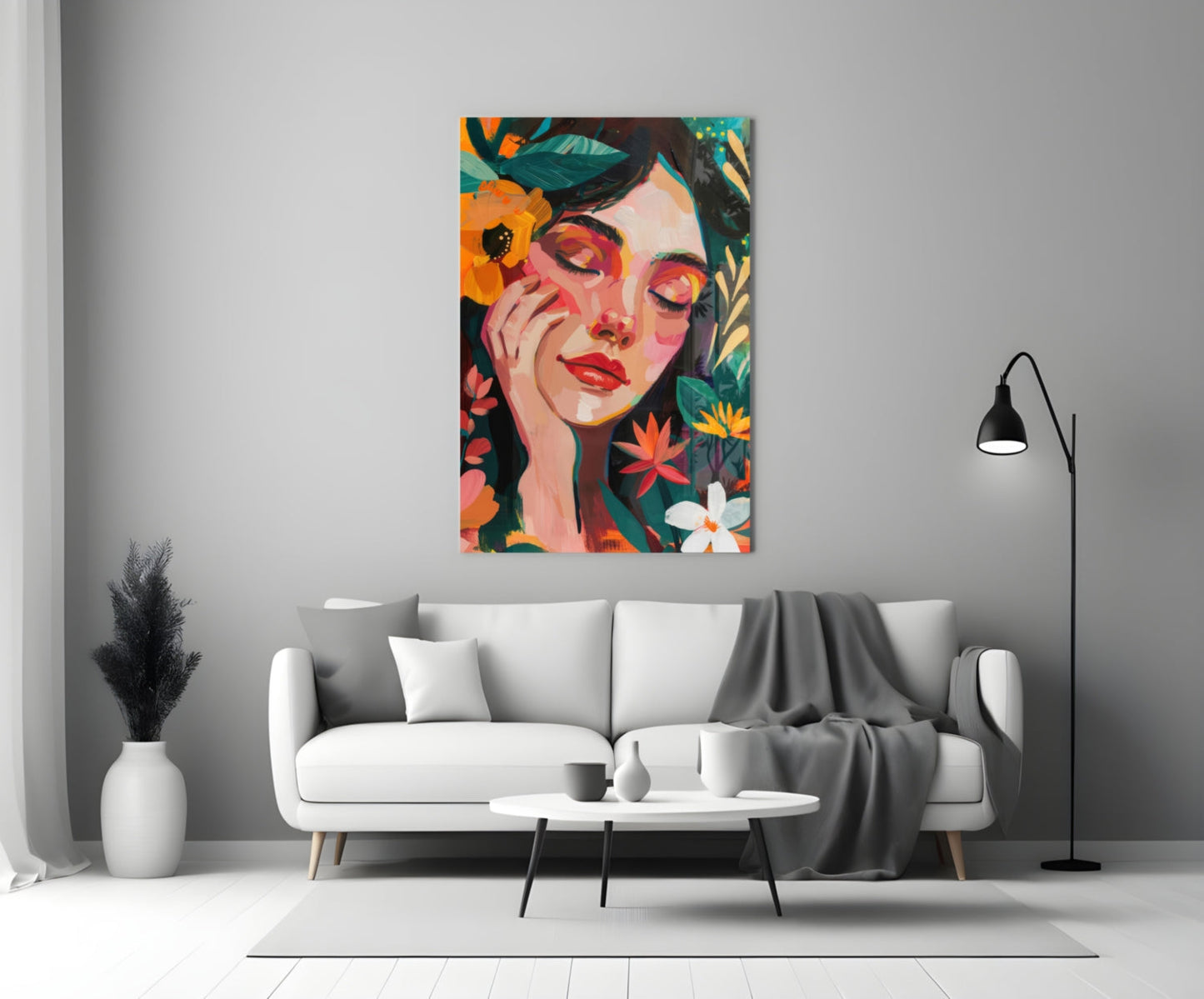 Spring Beauty Glass Wall Art || Designer Collection