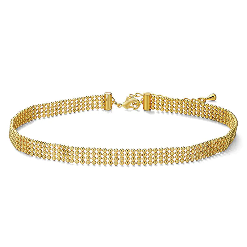 Gold-Plated Women's Neck Chain with Simple Design