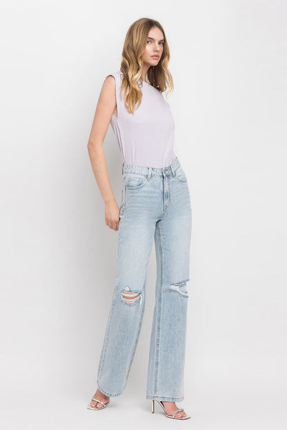 Vervet by Flying Monkey 90'S Vintage Super High Rise Flare Jeans