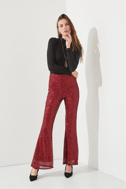 Jade By Jane High Waist Sequin Pants