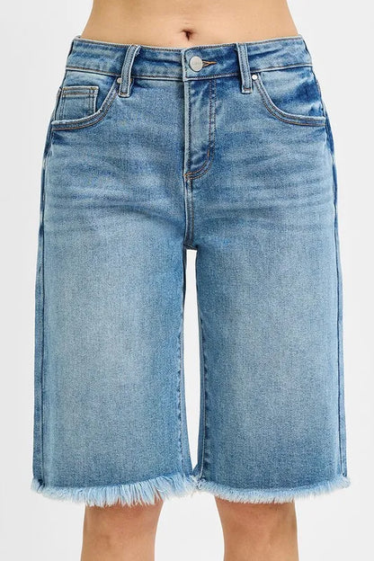 RISEN Tummy Control Mid Rise Fit Bermuda