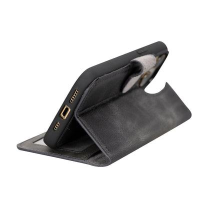 Magic iPhone 15 Pro Max Detachable Leather Wallet Case