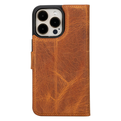 Magic iPhone 15 Pro Max Detachable Leather Wallet Case