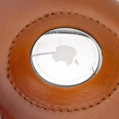 Palertag Zip Mechanical Leather Card Holder with AirTag Slot