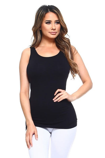 Yelete Womens Seamless Tank Top in Solid Colors